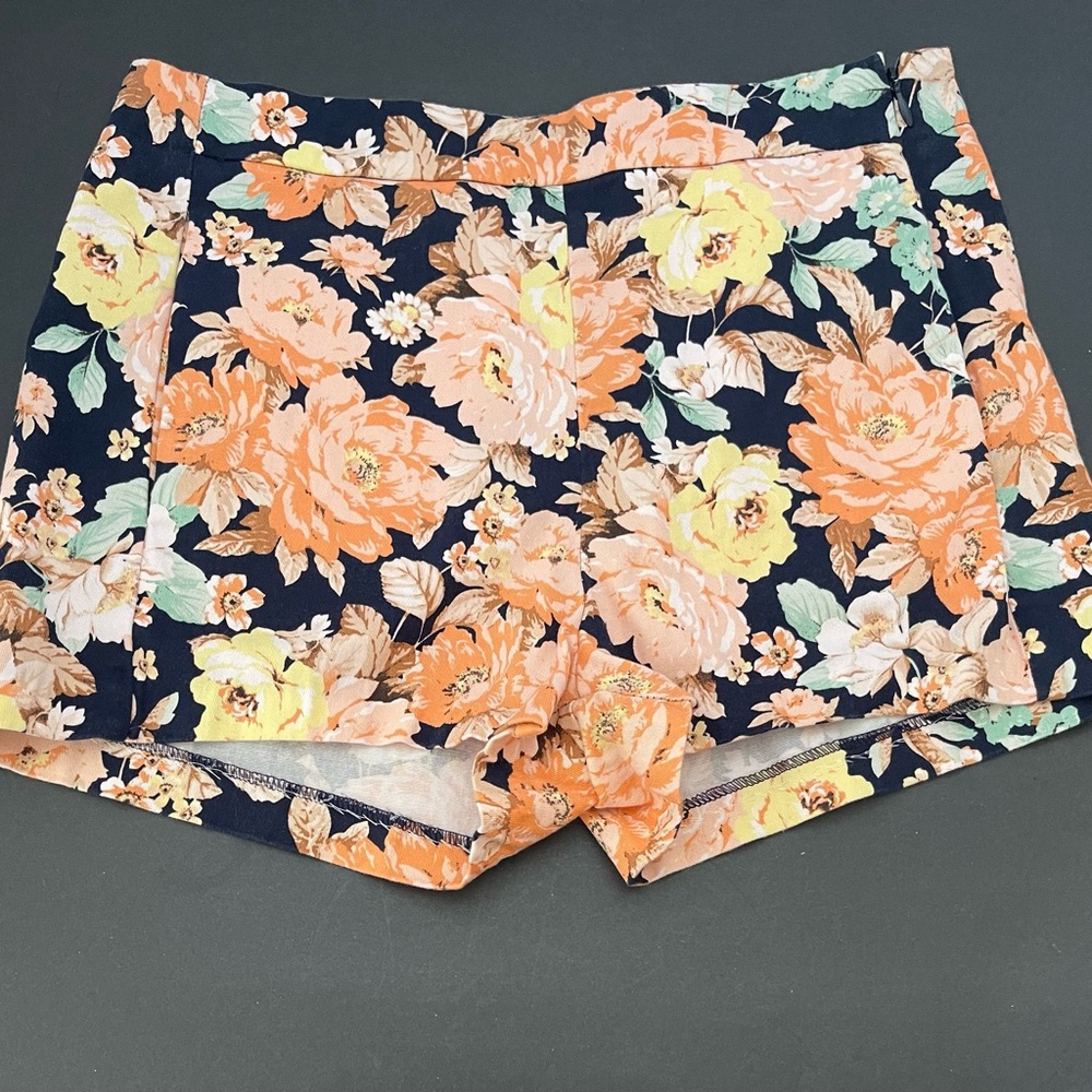 Zara Trafaluc Multicolored Floral Shorts